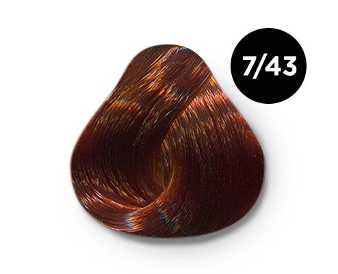 OLLIN SILK TOUCH  7/43 русый медно-золотистый 60мл Безаммиачный стойкий краситель для волос