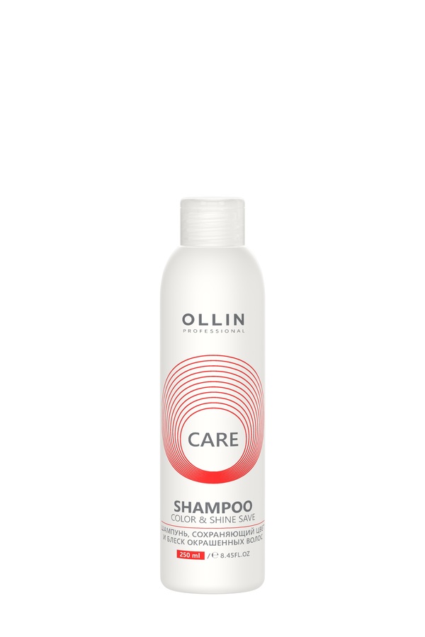 OLLIN CARE Шампунь, сохраняющий цвет и блеск окрашенных волос 250мл/ Color&Shine Save Shampoo