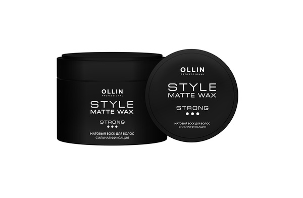 OLLIN STYLE Матовый воск для волос сильной фиксации 50г