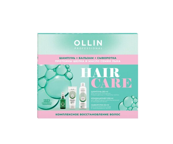 OLLIN PROFESSIONAL НАБОР ДЛЯ ВОЛОС КОМПЛЕКСНОЕ ВОССТАНОВЛЕНИЕ (Шампунь для восстановления структуры 