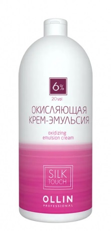 OLLIN silk touch    6% 20vol. Окисляющая крем-эмульсия 1000мл/ Oxidizing Emulsion cream