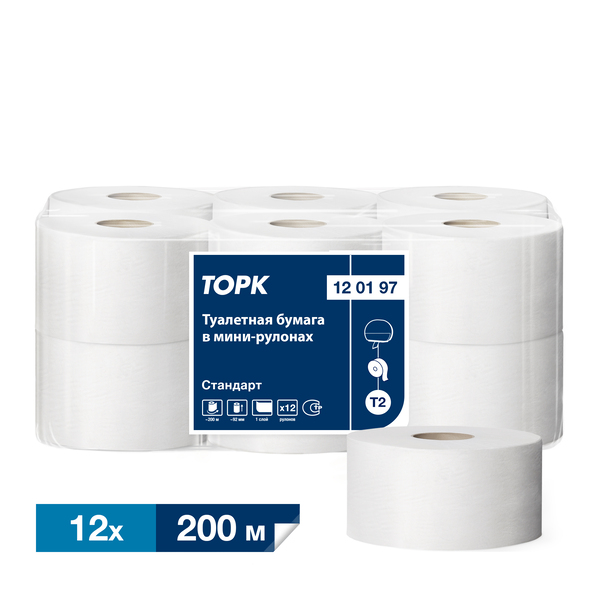 120197 Tellus Universal т/бумага, 1 сл/белый, 200м*9,5см/рул. Советск