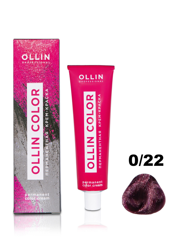 OLLIN COLOR   0/22 корректор фиолетовый 100 мл Перманентная крем-краска для волос
