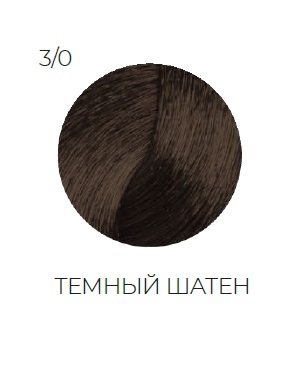 OLLIN SILK TOUCH  3/0 темный шатен 60мл Безаммиачный стойкий краситель для волос