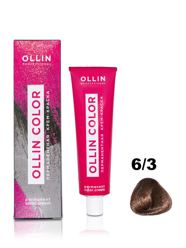 OLLIN COLOR  6/3 темно-русый золотистый 100 мл Перманентная крем-краска для волос