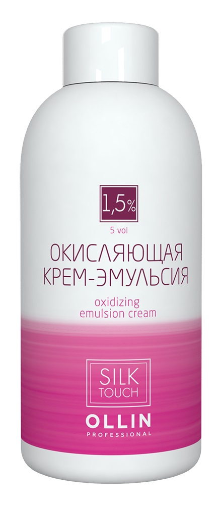 OLLIN silk touch    1.5% 5vol. Окисляющая крем-эмульсия 90мл/ Oxidizing Emulsion cream