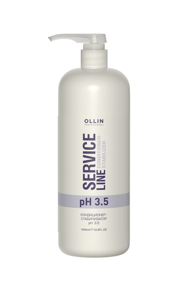 OLLIN SERVICE LINE Кондиционер-стабилизатор рН 3.5 1000мл/ Сonditioner-stabilizer pH 3.5
