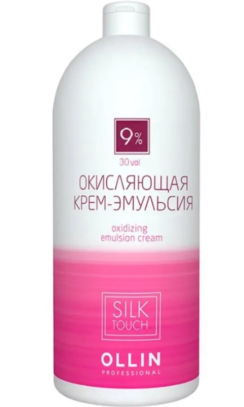 OLLIN silk touch    9% 30vol. Окисляющая крем-эмульсия 1000мл/ Oxidizing Emulsion cream