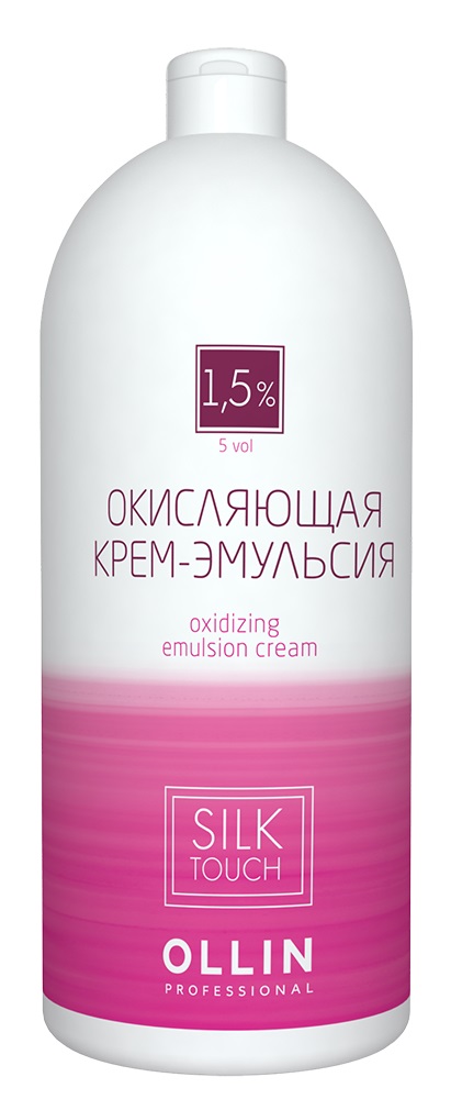OLLIN silk touch    1.5% 5vol. Окисляющая крем-эмульсия 1000мл/ Oxidizing Emulsion cream