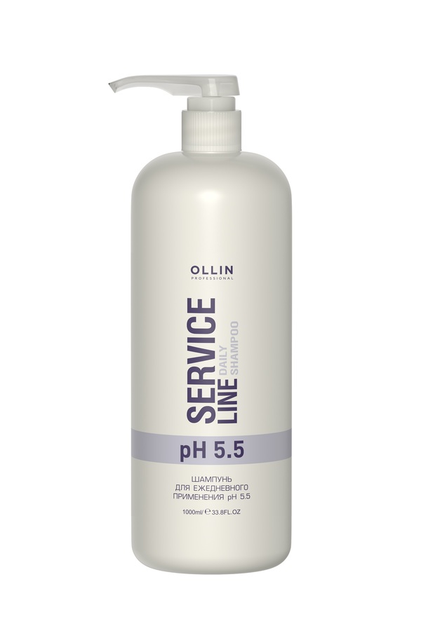 OLLIN SERVICE LINE Шампунь для ежедневного применения рН 5.5 1000мл/ Daily shampoo pH 5.5