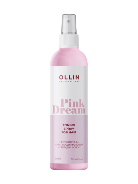 PINK DREAM Тонирующий розовый спрей для волос 150мл OLLIN PROFESSIONAL