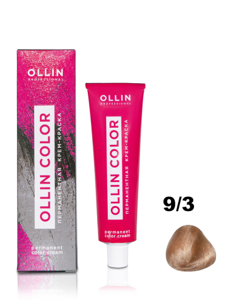 OLLIN COLOR  9/3 блондин золотистый 100 мл Перманентная крем-краска для волос