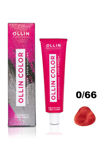 OLLIN COLOR   0/66 корректор красный 60мл Перманентная крем-краска для волос