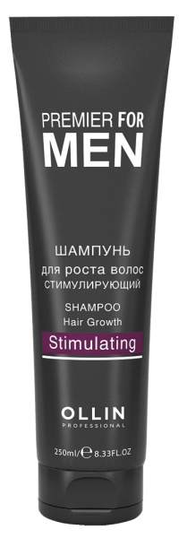 OLLIN PREMIER FOR MEN Шампунь для роста волос стимулирующий 250мл/ Shampoo Hair Growth Stimulating