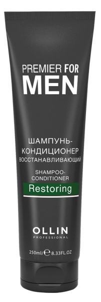 OLLIN PREMIER FOR MEN Шампунь-кондиционер восстанавливающий 250мл/ Shampoo-Conditioner Restoring