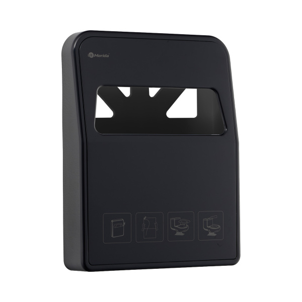 GP1C Держатель туалетных подкладок пластиковый "MERIDA OPTIMUM" (BLACK)