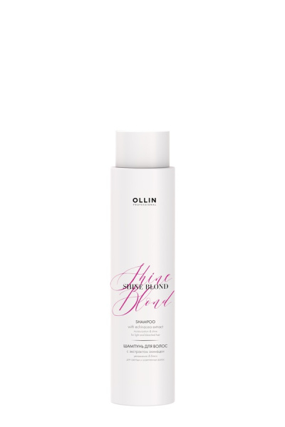 SHINE BLOND Шампунь для волос с экстрактом эхинацеи 300мл OLLIN PROFESSIONAL