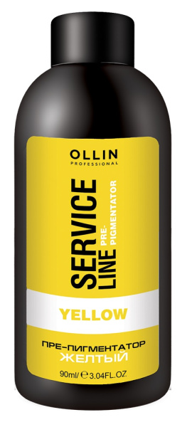 OLLIN SERVICE LINE Флюид-препигментатор желтый 90мл/ Yellow Fluid-Pre-Color