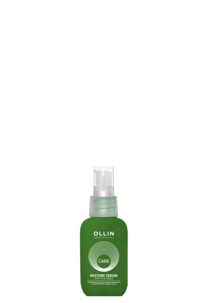 OLLIN CARE Сыворотка восстанавливающая с экстрактом семян льна  50мл/ Restore Serum with Flax Seeds