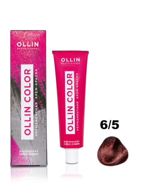 OLLIN COLOR  6/5 темно-русый махагоновый 60мл Перманентная крем-краска для волос