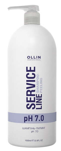 OLLIN SERVICE LINE Шампунь-пилинг рН 7.0 1000мл/ Shampoo-peeling pH 7.0