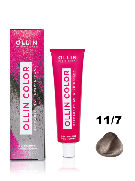 OLLIN COLOR 11/7 специальный блондин коричневый 100 мл Перманентная крем-краска для волос