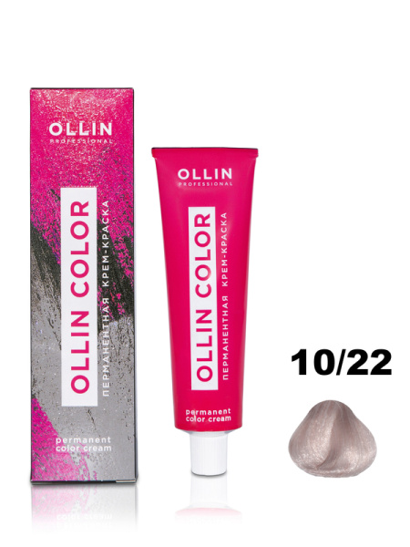 OLLIN COLOR 10/22 светлый блондин фиолетовый 100 мл Перманентная крем-краска для волос