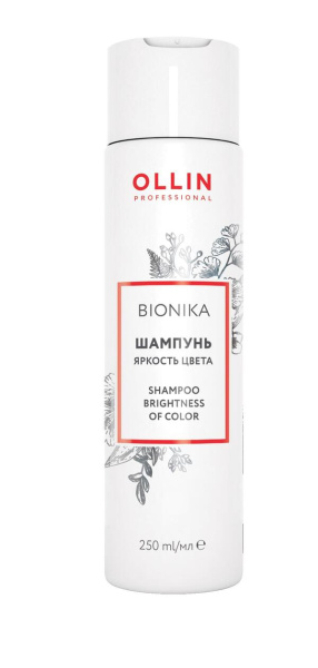 OLLIN BIONIKA Шампунь для окрашенных волос "Яркость цвета" 250мл