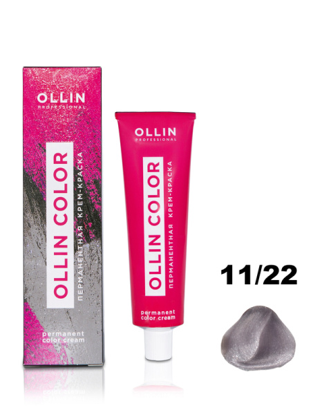 OLLIN COLOR 11/22 специальный блондин фиолетовый 100 мл Перманентная крем-краска для волос