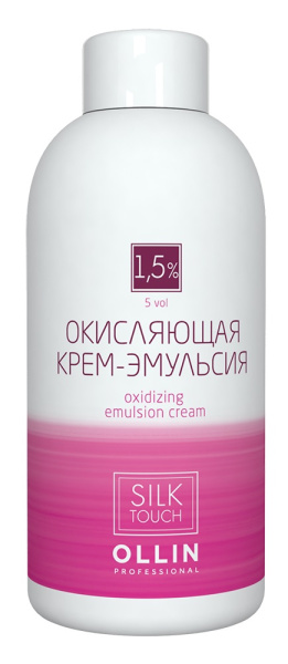 OLLIN silk touch    1.5% 5vol. Окисляющая крем-эмульсия 90мл/ Oxidizing Emulsion cream