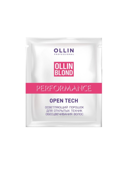 OLLIN BLOND PERFORMANCE Open Tech Осветляющий порошок для открытых техник обесцвечивания волос 30г