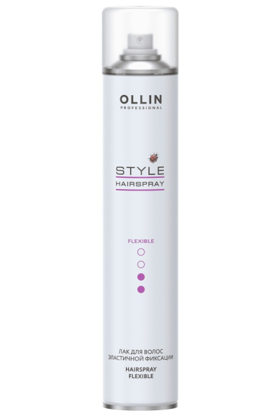 OLLIN STYLE Лак для волос эластичной фиксации 450мл