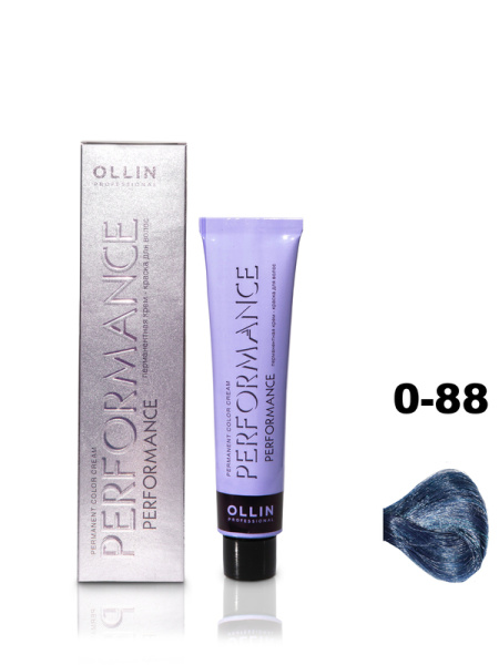 OLLIN PERFORMANCE  0/88 синий 60мл Перманентная крем-краска для волос
