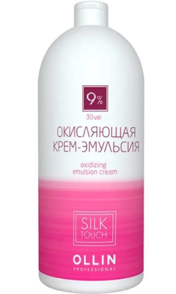 OLLIN silk touch    9% 30vol. Окисляющая крем-эмульсия 1000мл/ Oxidizing Emulsion cream