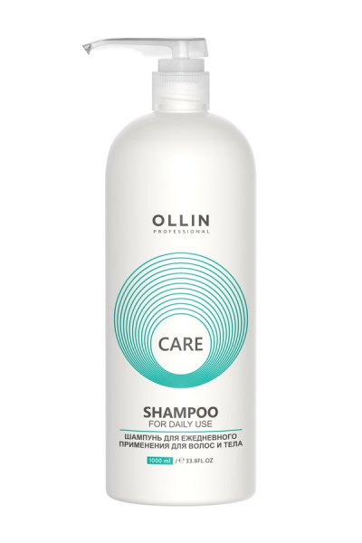 OLLIN CARE Шампунь для ежедневного применения для волос и тела 1000мл