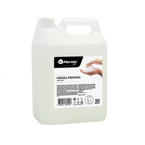 М4П  Мыло-пена "MERIDA PREMIUM" (1 канистра - 5 л.)									