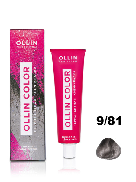 OLLIN COLOR  9/81 блондин жемчужно-пепельный 100 мл Перманентная крем-краска для волос