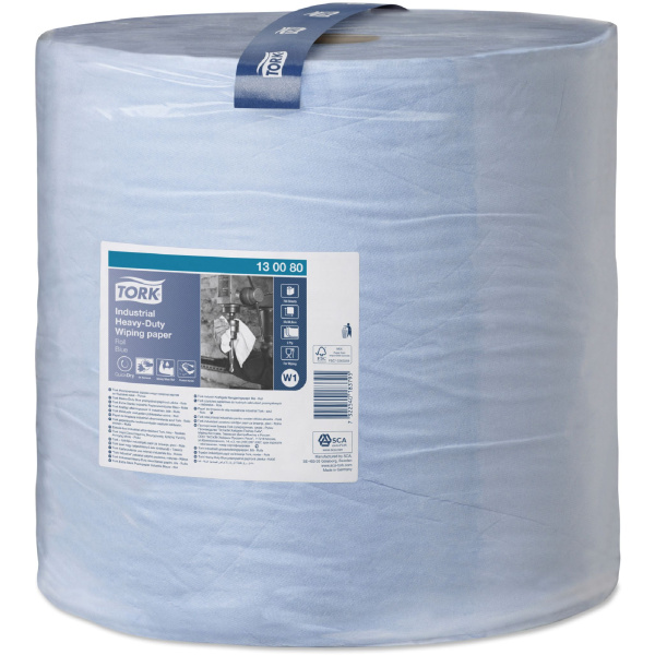 130080 Tork протир. бумага суперпр. в рул. со съемной втулкой голубая W1,750л, 3сл.,36,9*34,255м