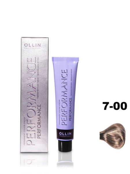 OLLIN PERFORMANCE  7/00 русый глубокий 60мл Перманентная крем-краска для волос