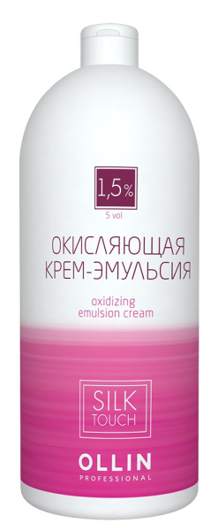 OLLIN silk touch    1.5% 5vol. Окисляющая крем-эмульсия 1000мл/ Oxidizing Emulsion cream