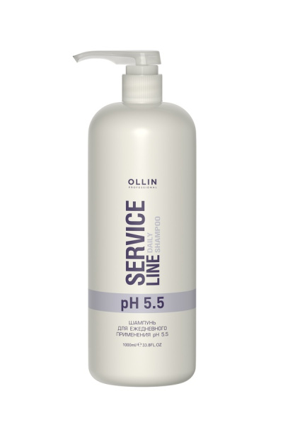 OLLIN SERVICE LINE Шампунь для ежедневного применения рН 5.5 1000мл/ Daily shampoo pH 5.5