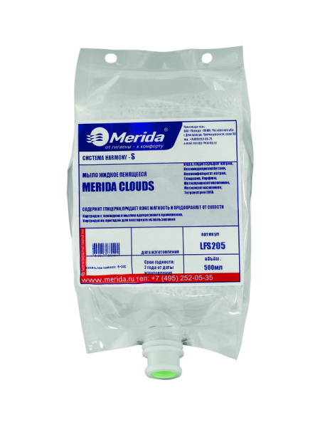 LFS205 Мыло-пена "MERIDA HARMONY-Стандарт"  для сенсорного дозатора (картридж 500мл.)