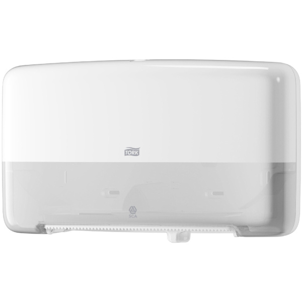 555500-60 Tork двойной диспенсер  д/туал. бумаги  мини 2 рул, белый