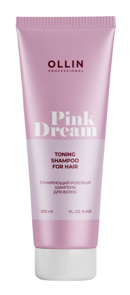 PINK DREAM Тонирующий розовый шампунь для волос 250мл OLLIN PROFESSIONAL
